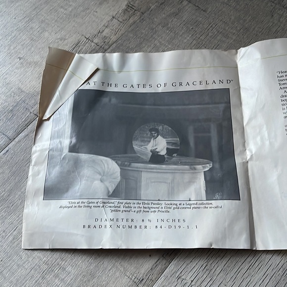 Elvis Presley Gates of Graceland Plate - Picture 7 of 7